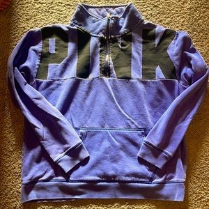 Blue VS Pink pullover half zip size medium